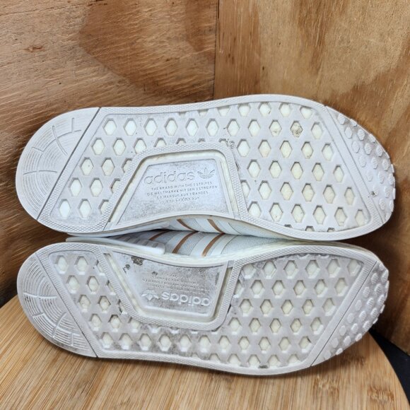 Adidas NMD R1 Boost Womens White Sneakers Size 8.5 - Picture 8 of 9